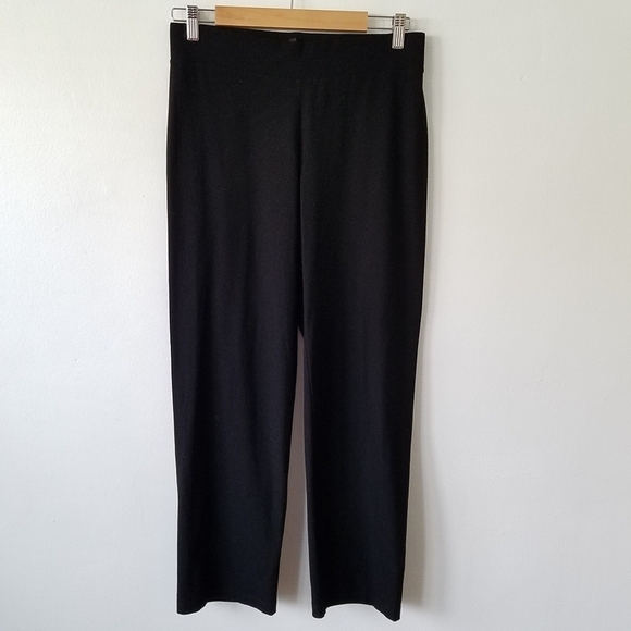 Eileen Fisher Elastic Waist Pull-on Straight Leg Casual Pants Size PM - Picture 1 of 10